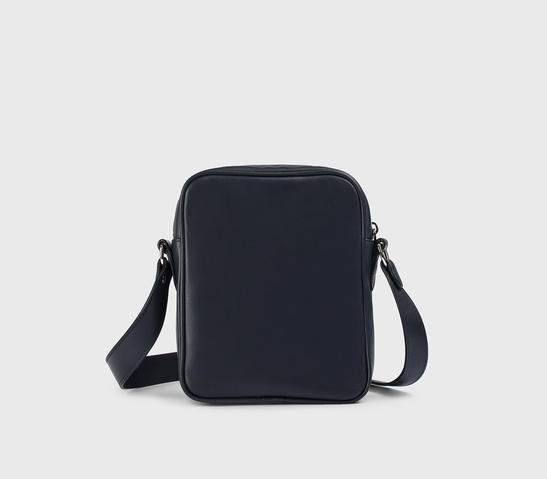 Borsa a tracolla in pelle blu - Image 4