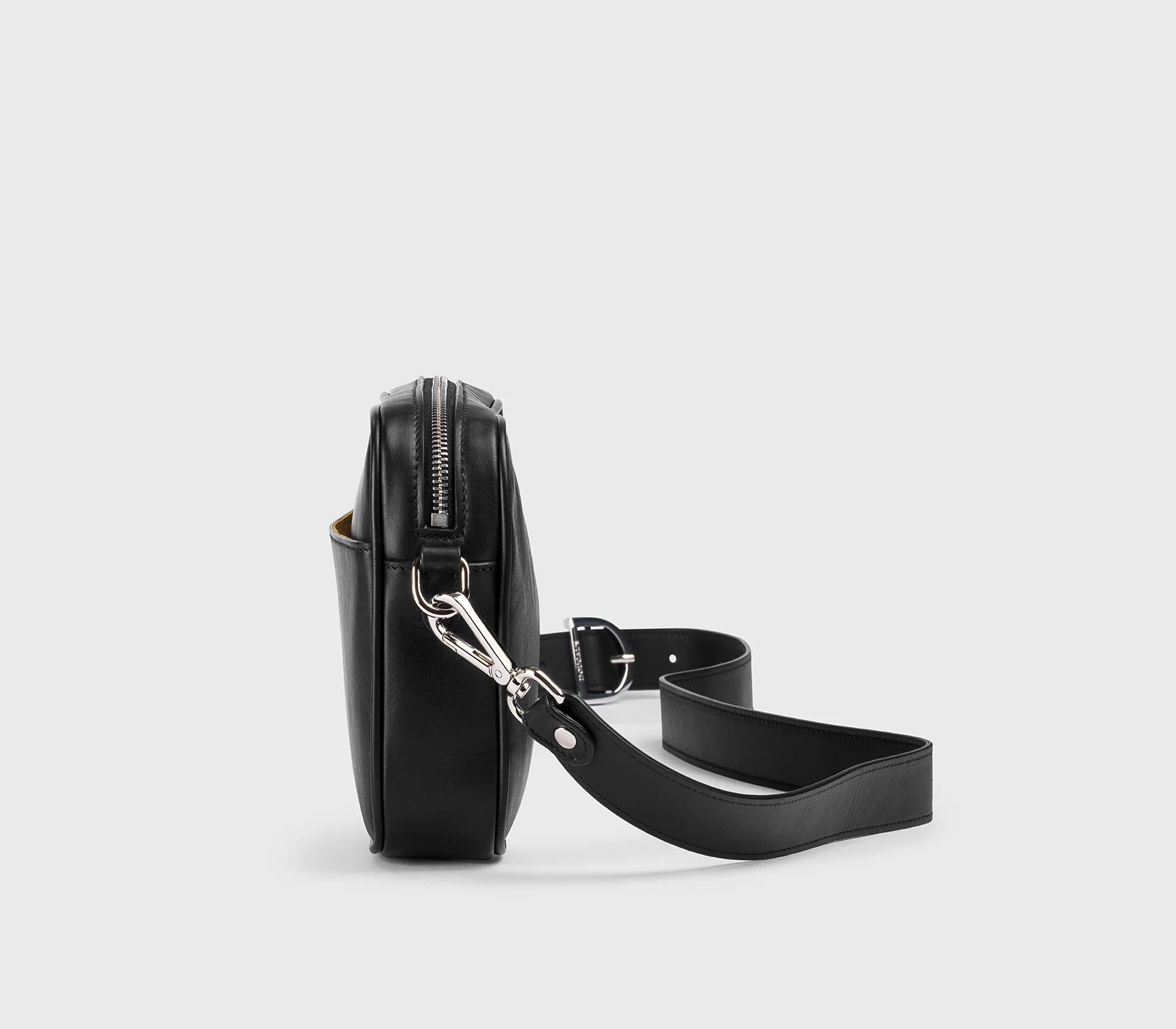 Borsa messenger in pelle nera - Image 2