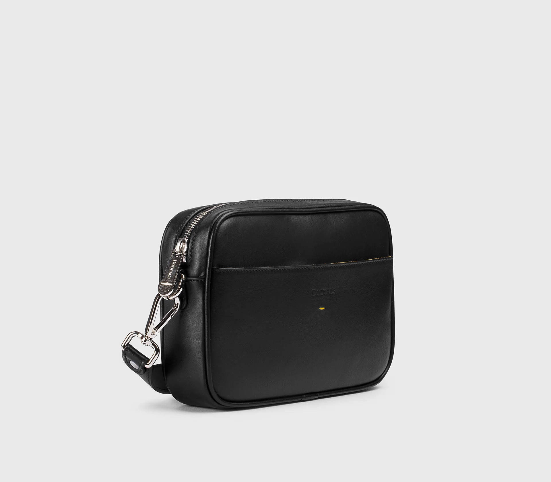 Borsa messenger in pelle nera - Image 3