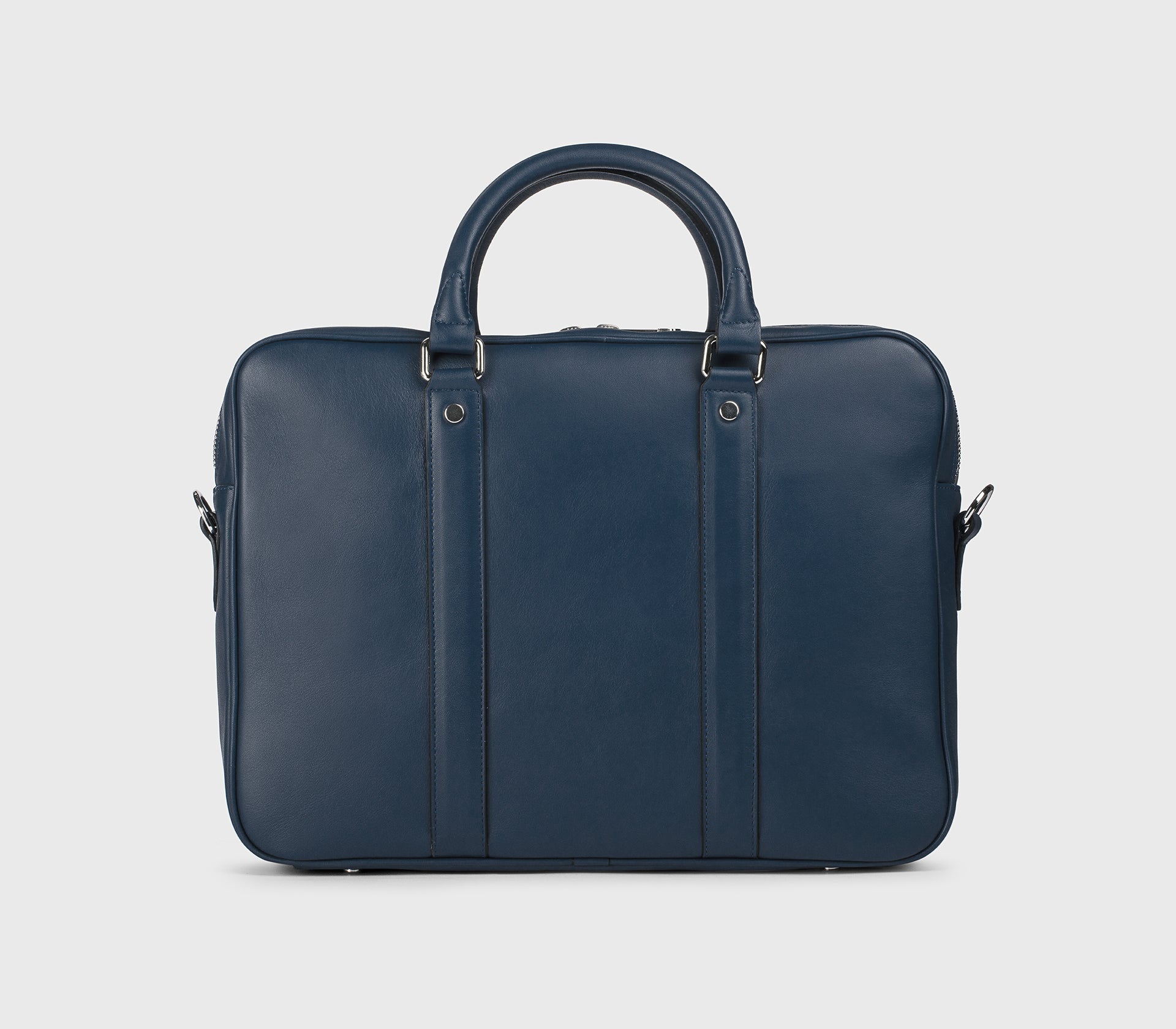 Borsa 24H in pelle blu "avio" - Image 4