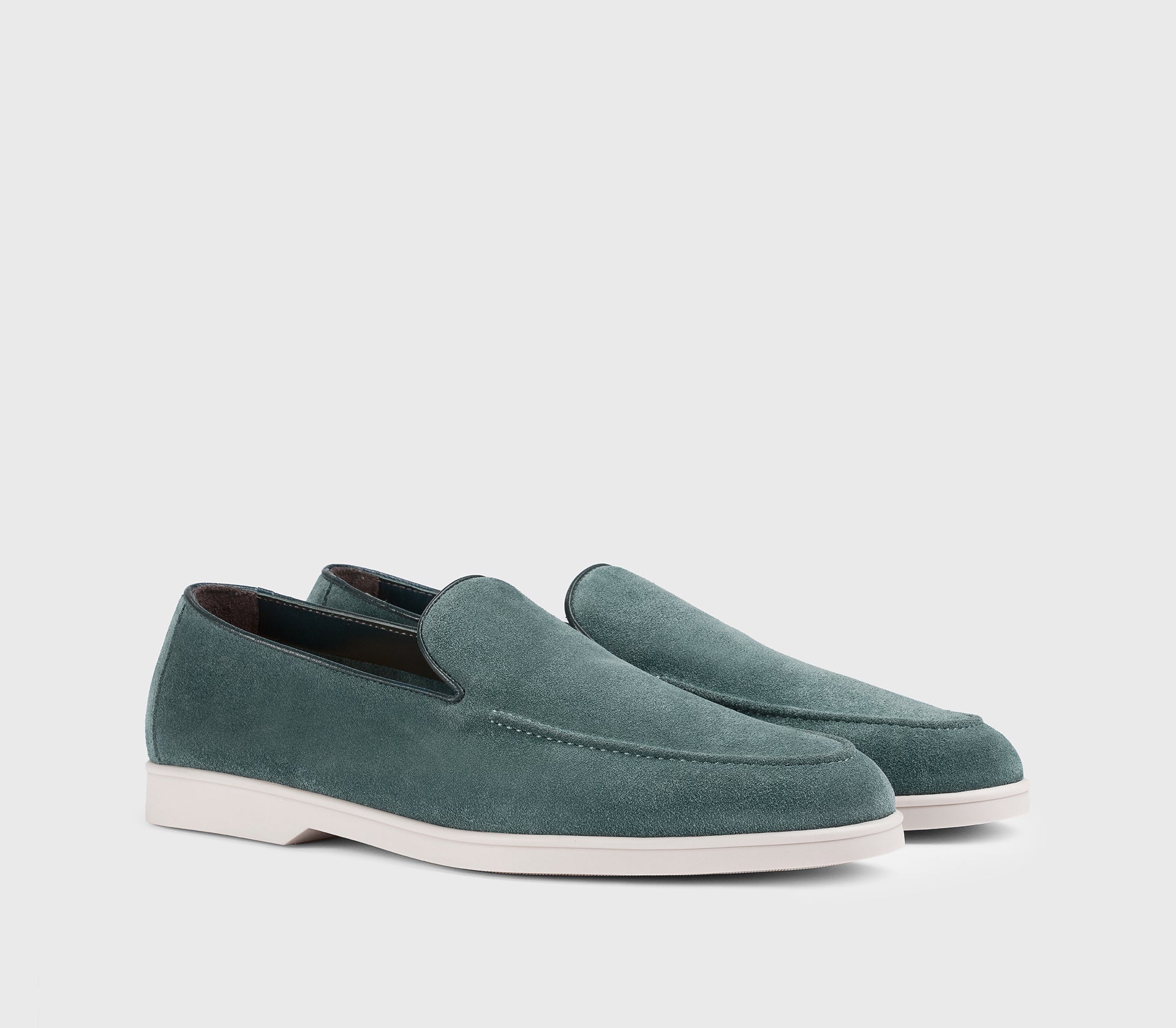 DU3413NWMAUY009GB34 - Mocassino in suede blu "horizon" - Image 3