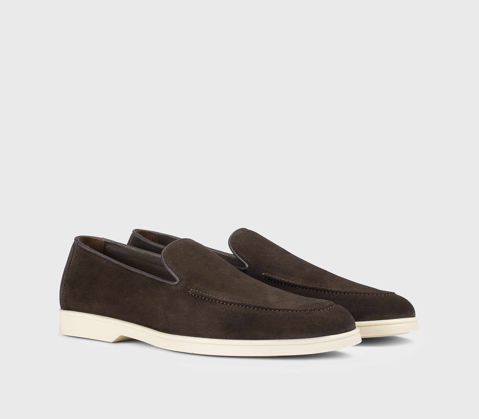 DU3413NWMAUY009GM23 - Mocassino in suede marrone "terre" - Image 3