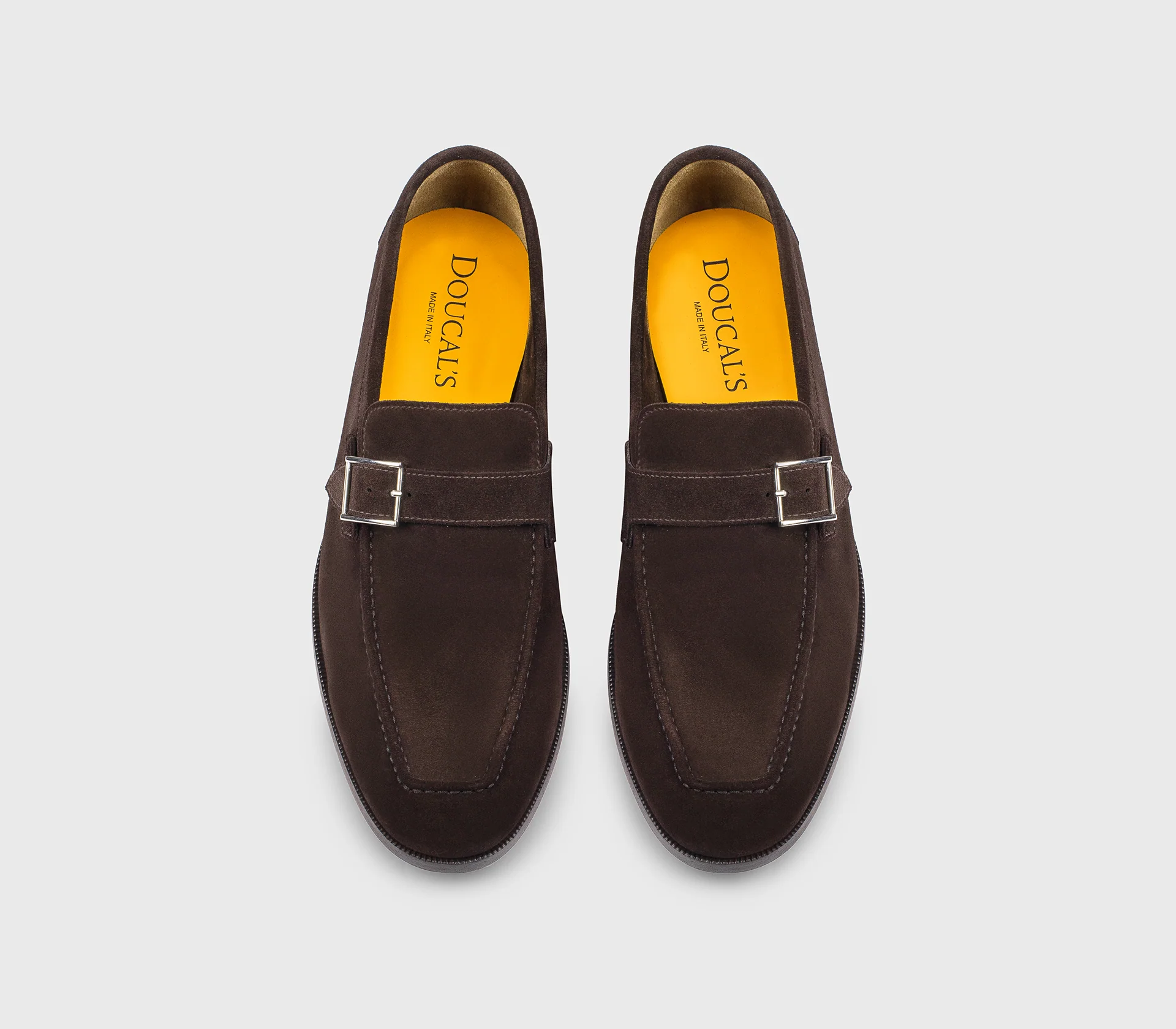 DU3524NORWUZ009TM23 - Mocassino mono fibbia in suede marrone "terre" - Image 2
