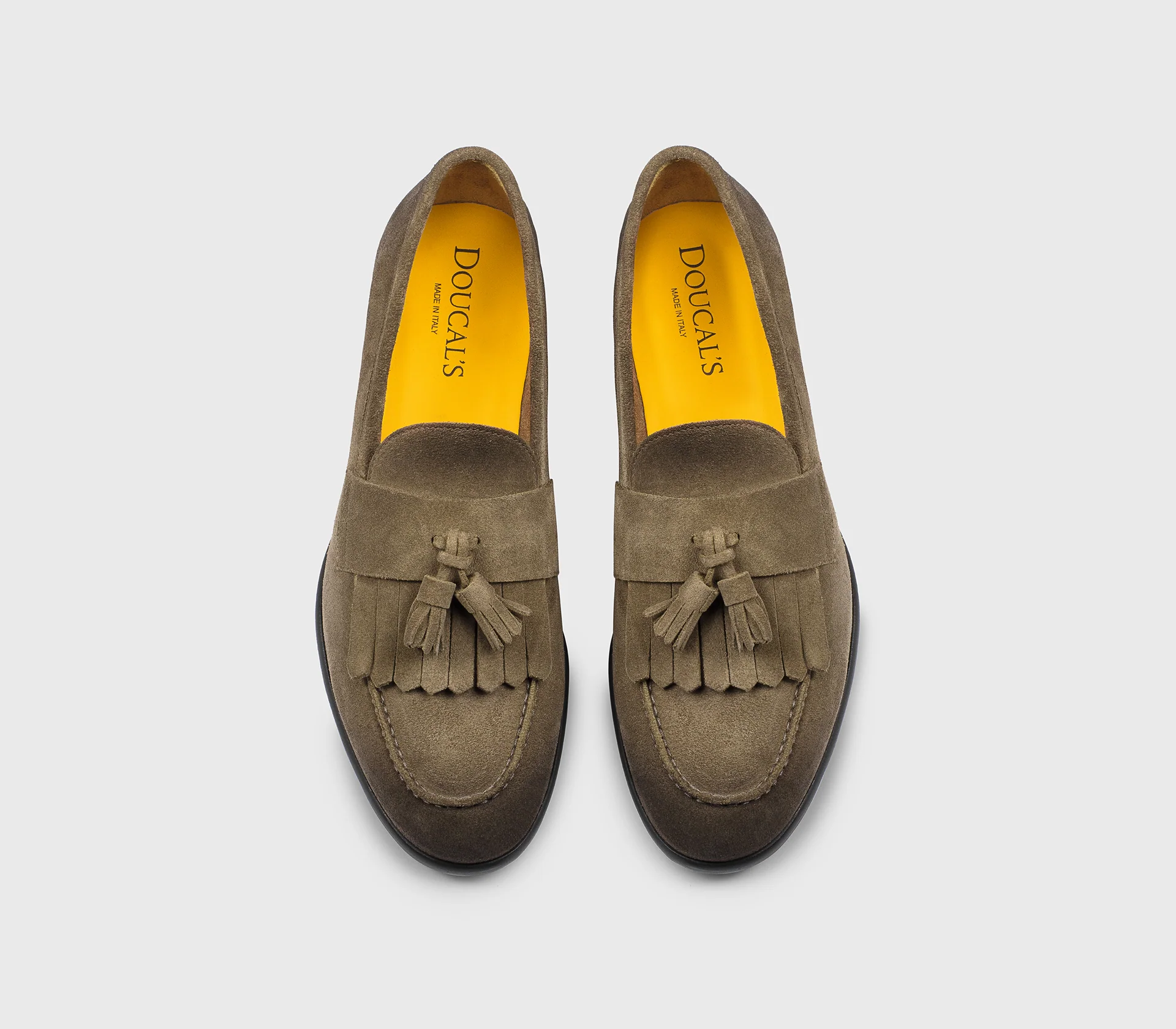 DU3399STRAUY260TM08 - Mocassino con nappine e frangia in suede cacao - Image 2