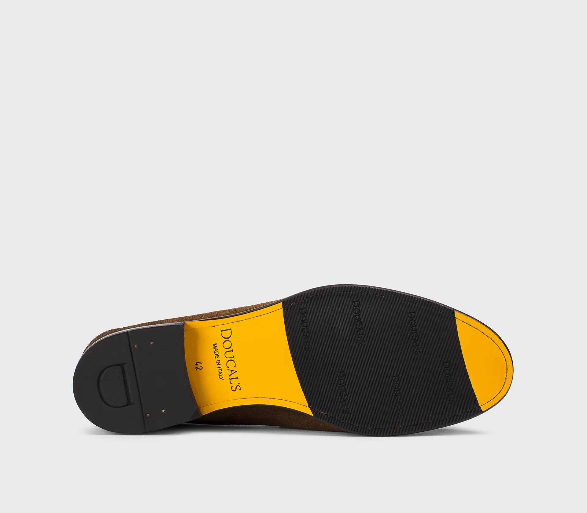 DU3399STRAUY260TM01 - Mocassino con nappine e frangia in suede marrone "snuff" - Image 4
