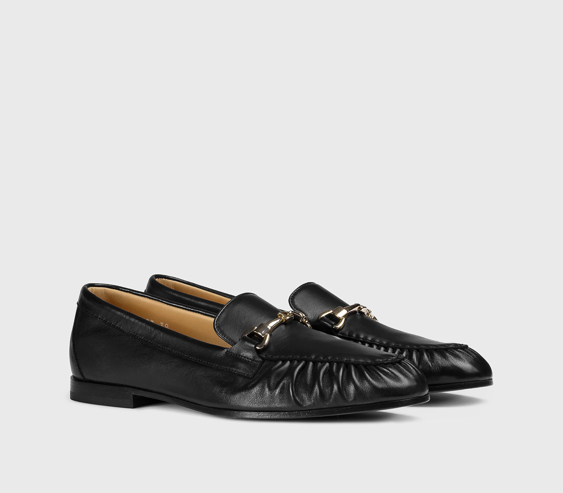 DD8783MEGNUF214NN00 - Mocassino con morsetto in pelle nero - Image 3