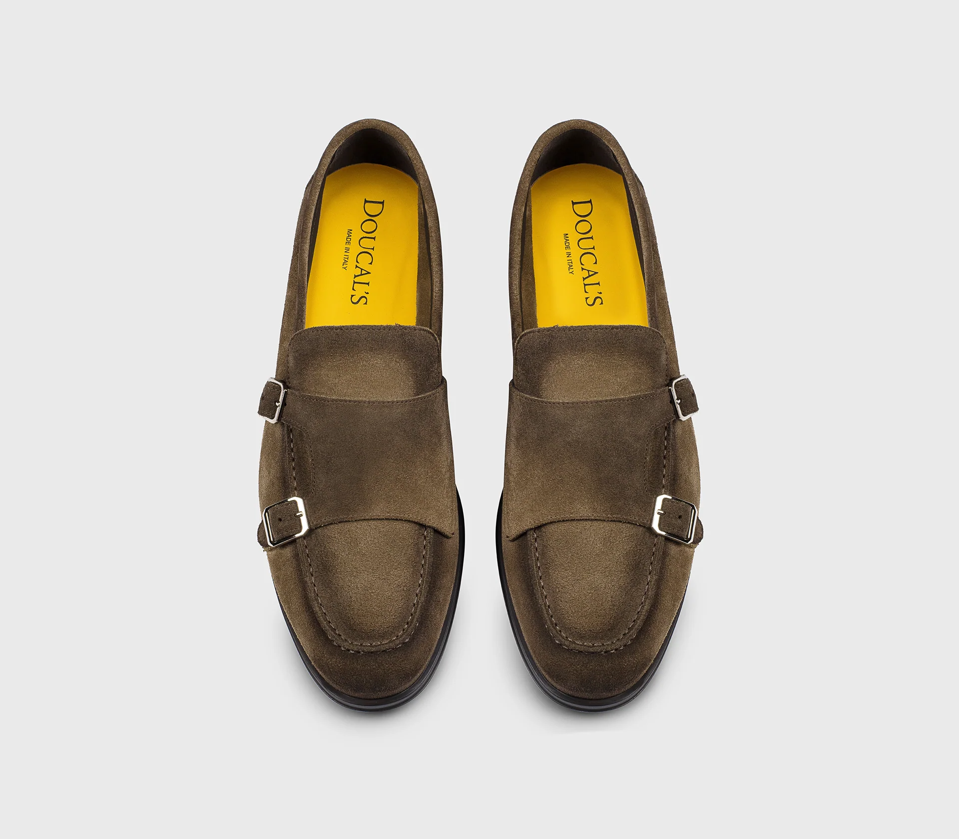 DU3384NOTTUY260TM08 - Mocassino doppia fibbia in suede cacao - Image 2