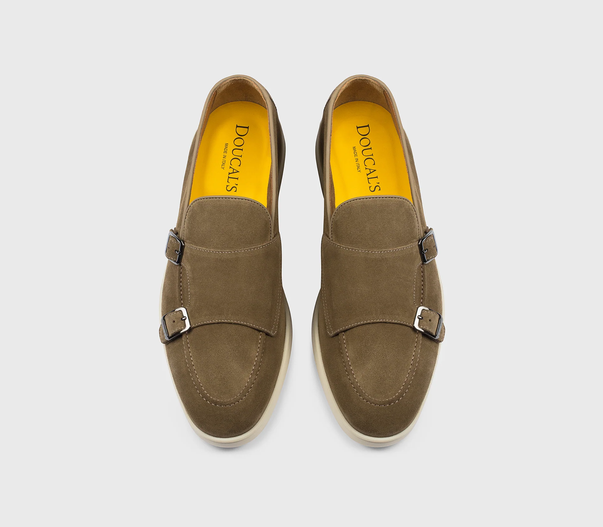 DU3414NWMAUY009GV31 - Mocassino doppia fibbia in suede palude - Image 2