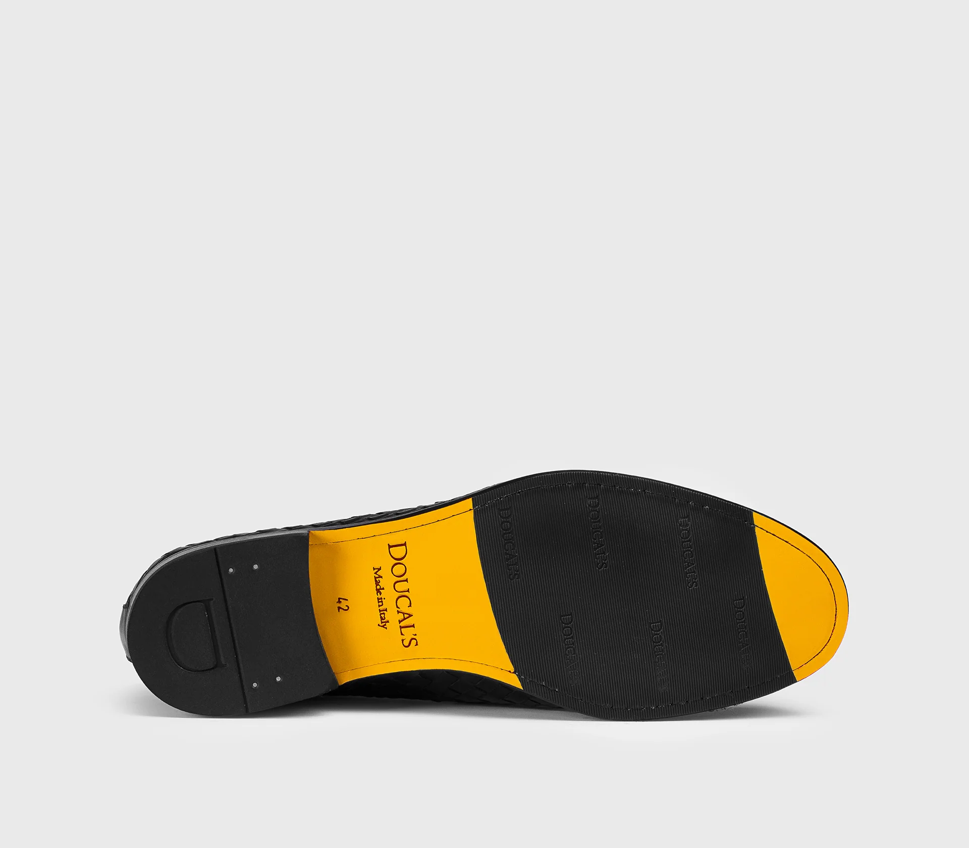 DU3266STRAUY195NN00 - Mocassino in pelle intrecciata nero - Image 4
