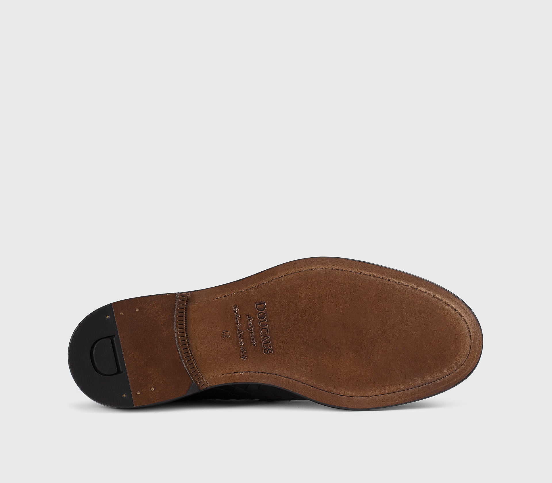 DU3266PHOEUY195TM00 - Mocassino in pelle intrecciata testa di moro - Image 4
