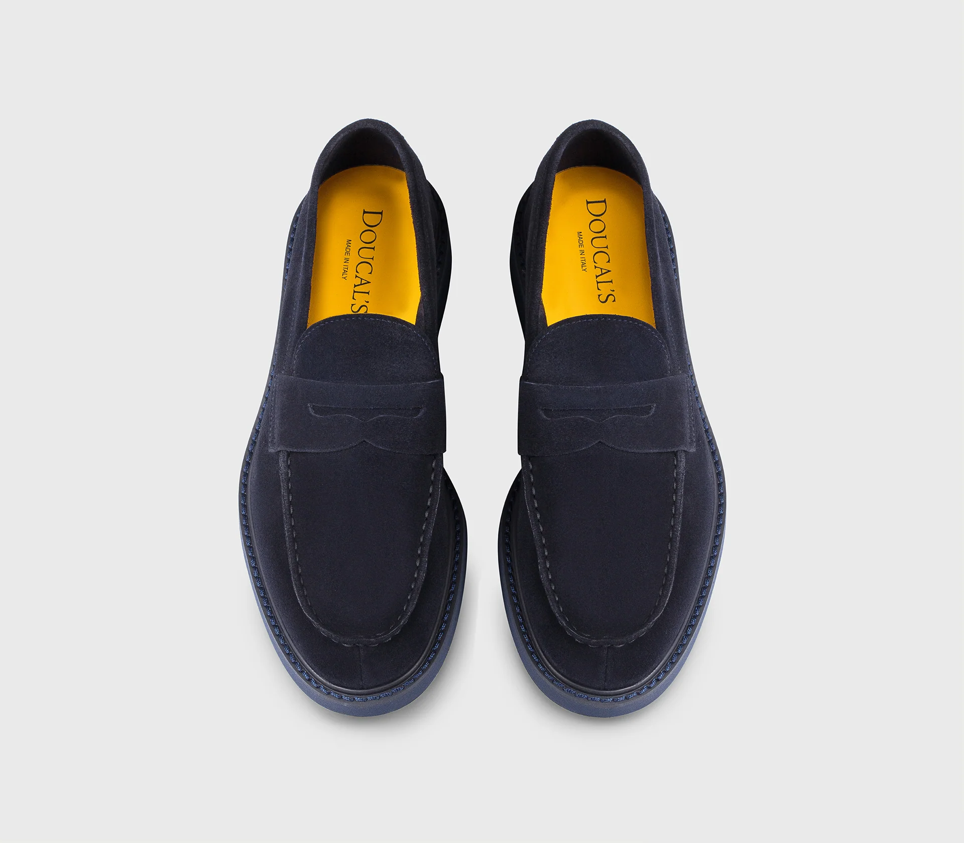 DU2405ROBEUY009BB00 - Mocassino in suede blu - Image 2