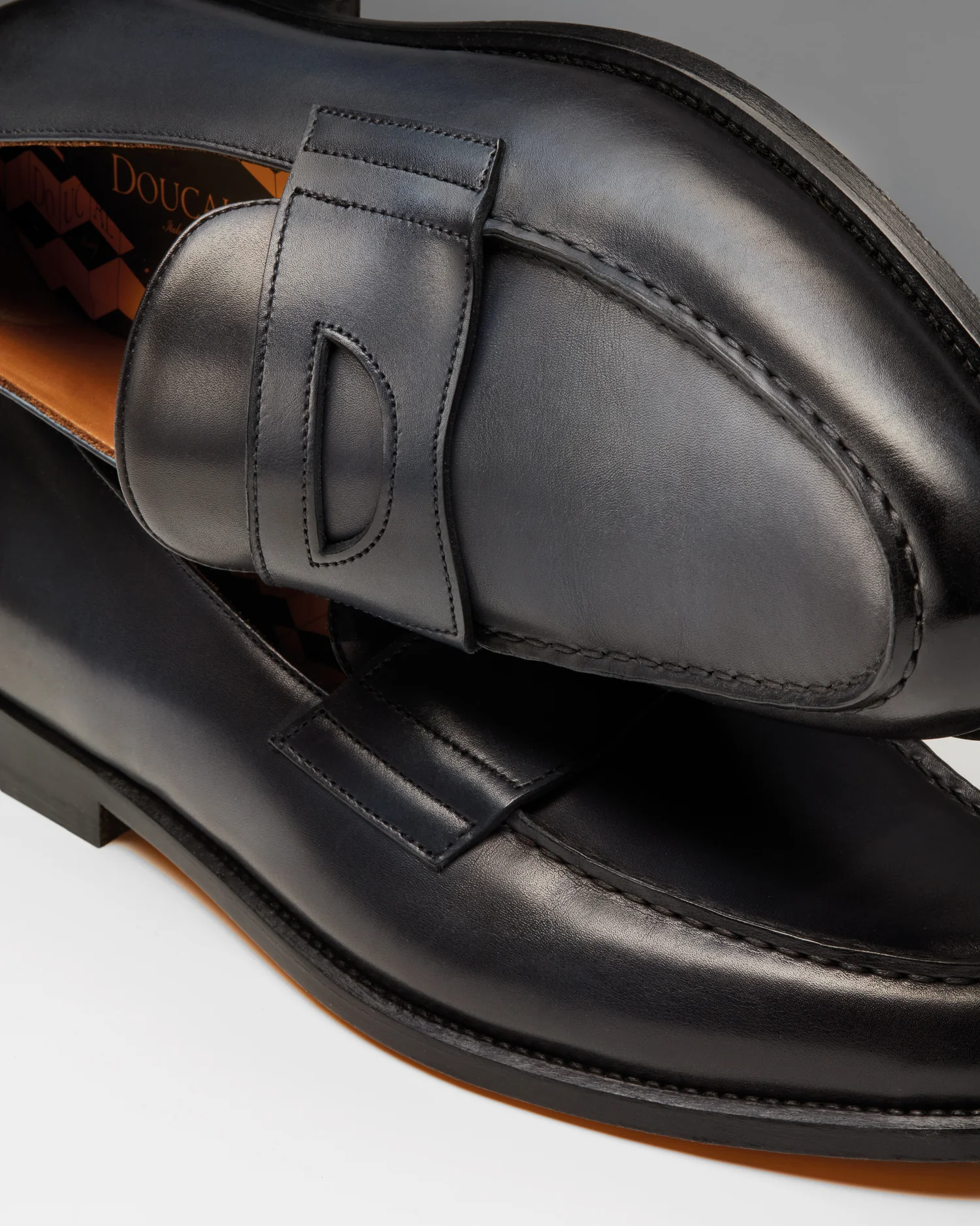 DU3260MARIUF159NB28 - Mocassino "Mario 50" in pelle blu - Image 5