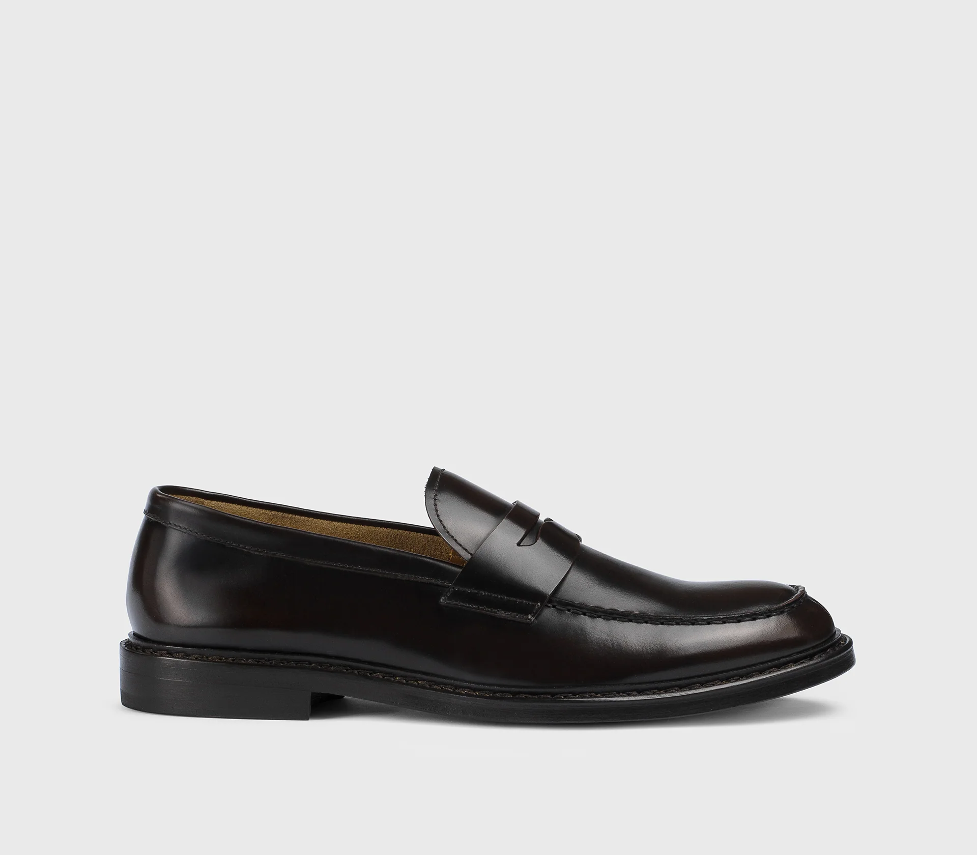 DU2405PHOEUY007TM04 - Mocassino in pelle marrone
