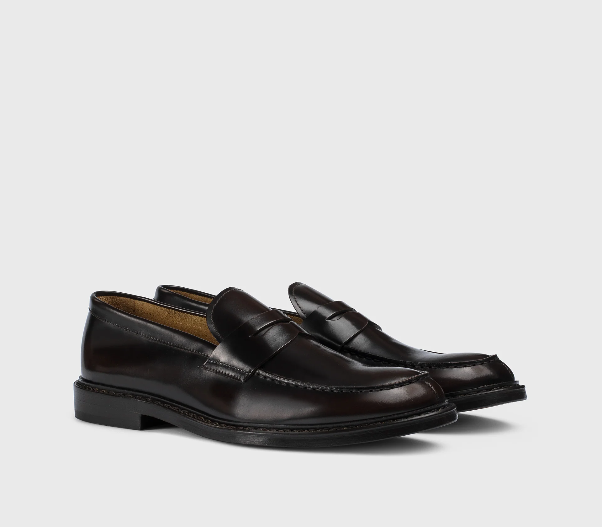 DU2405PHOEUY007TM04 - Mocassino in pelle marrone - Image 3