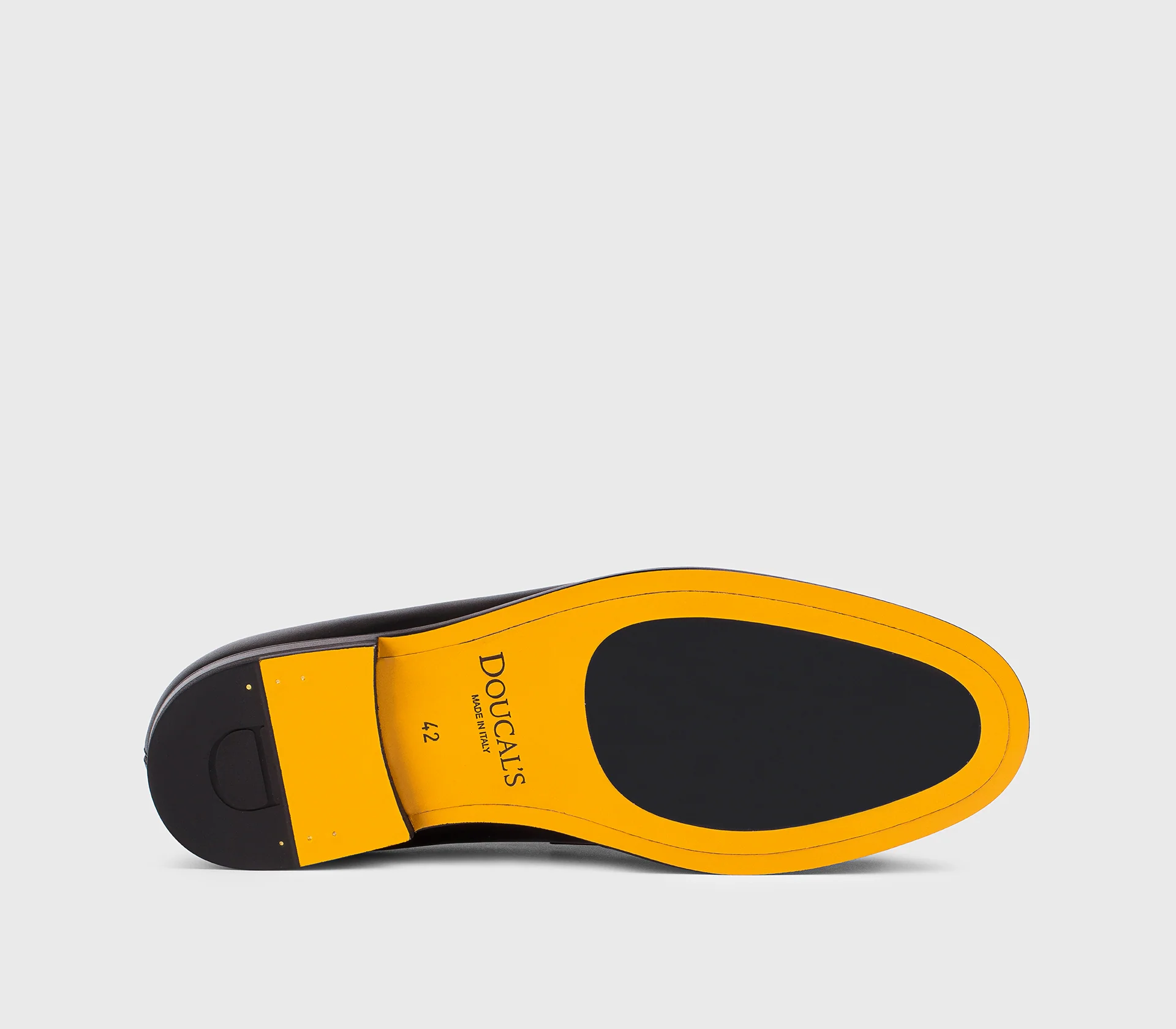 DU3260MARIPF326NN38 - Mocassino "Mario 50" in pelle bicolore nero e indigo - Image 4