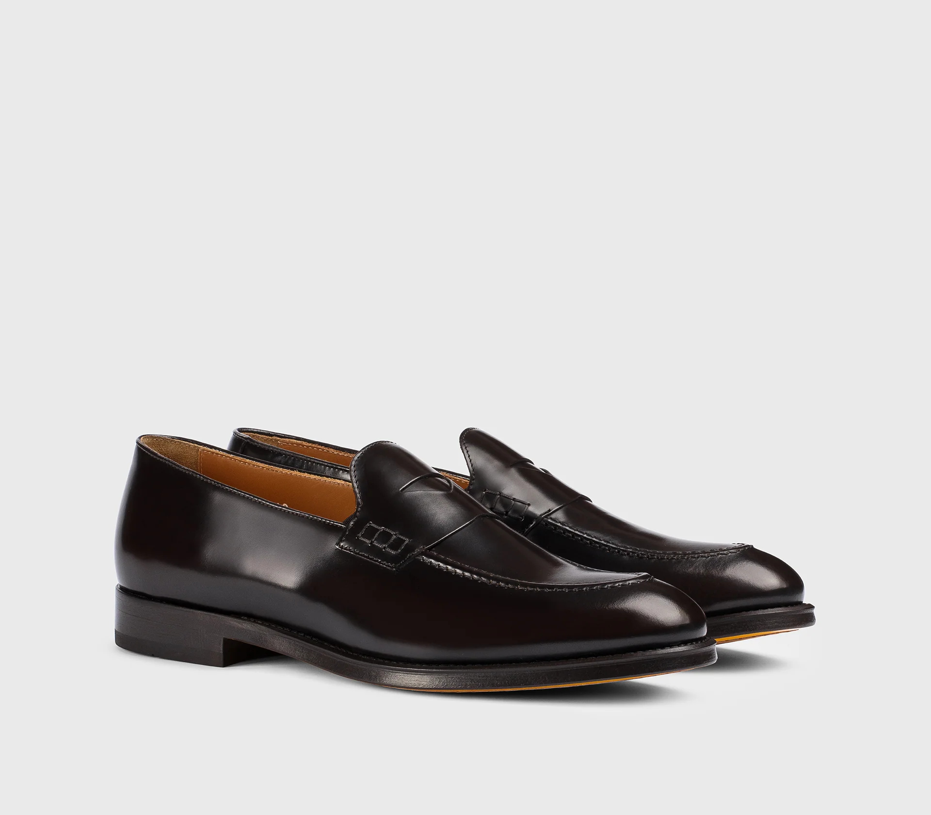 DU3340ORVNUF007TM02 - Mocassino in pelle marrone "ebano" - Image 3