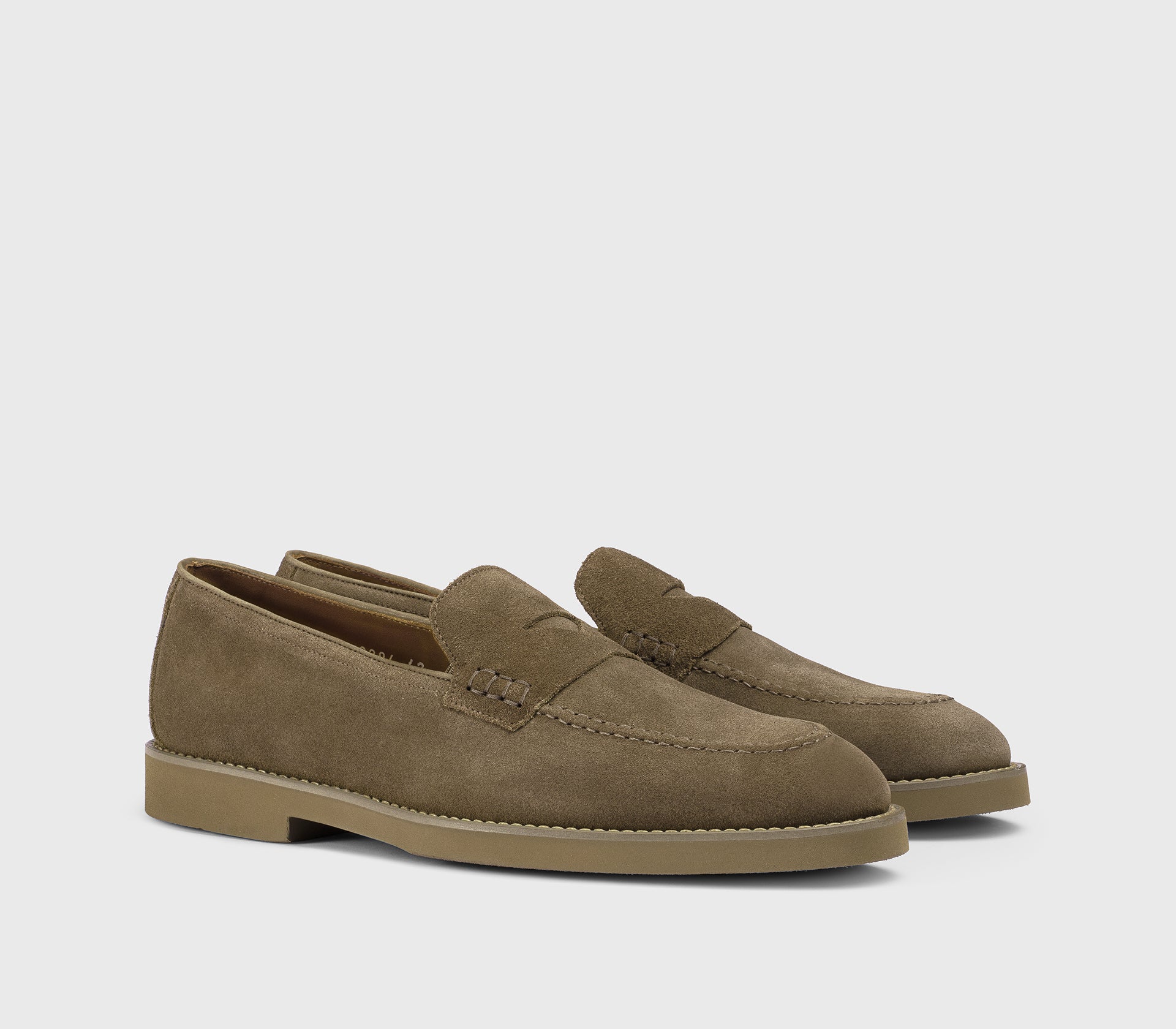 DU3294SALOUF009ZM08 - Mocassino in suede cacao - Image 3
