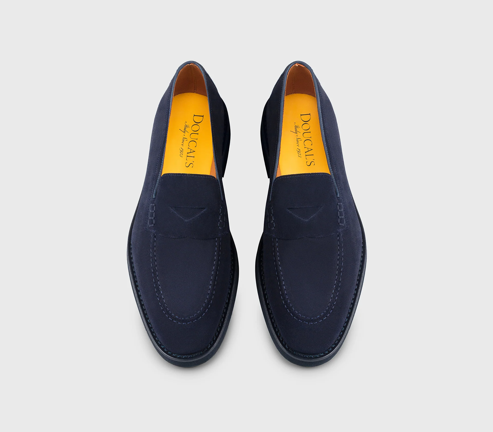 DU3294SALOUF009BB00 - Mocassino in suede blu - Image 2