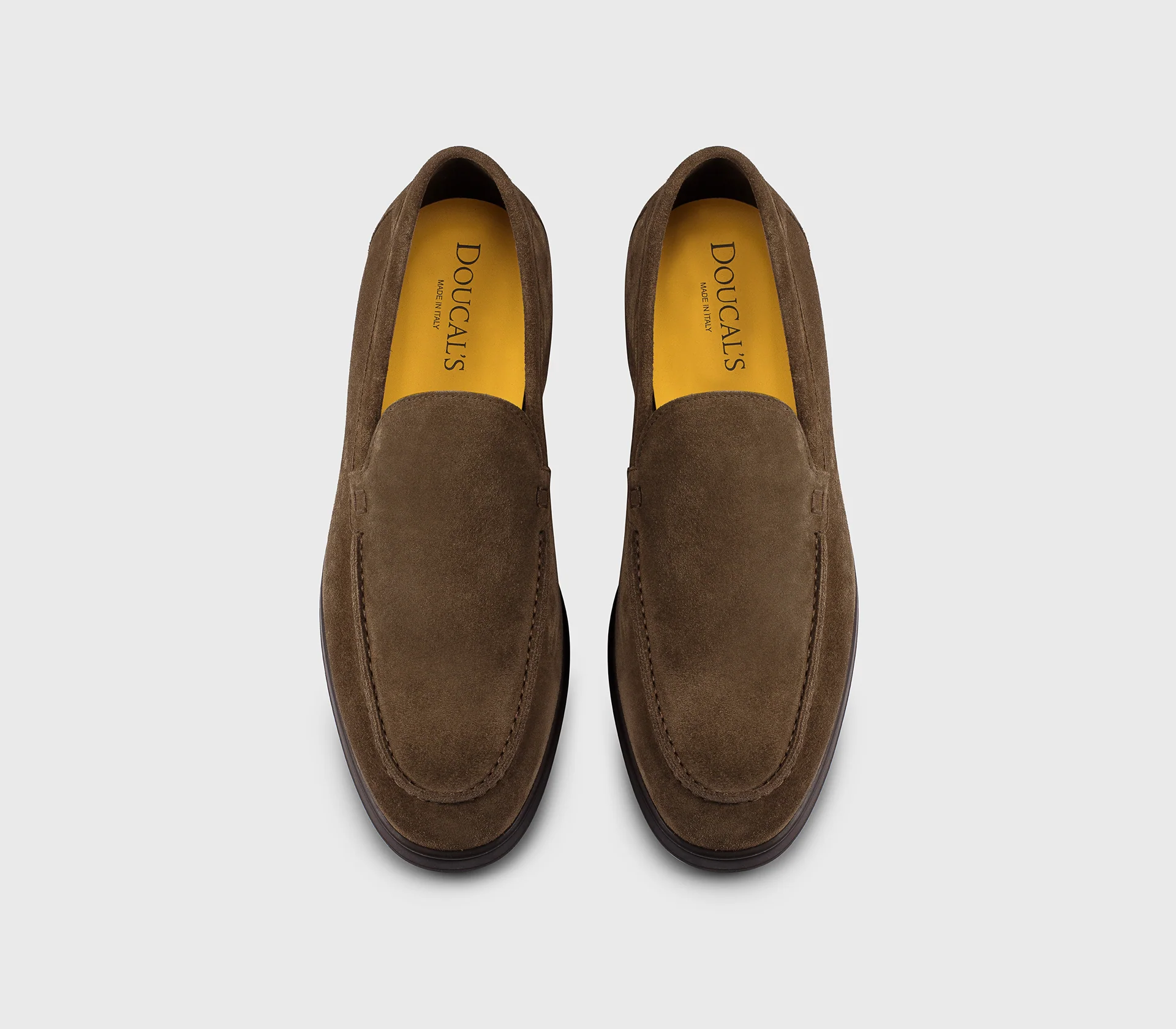 DU3469JEREUF009TC05 - Mocassino in suede marrone "havana" - Image 2