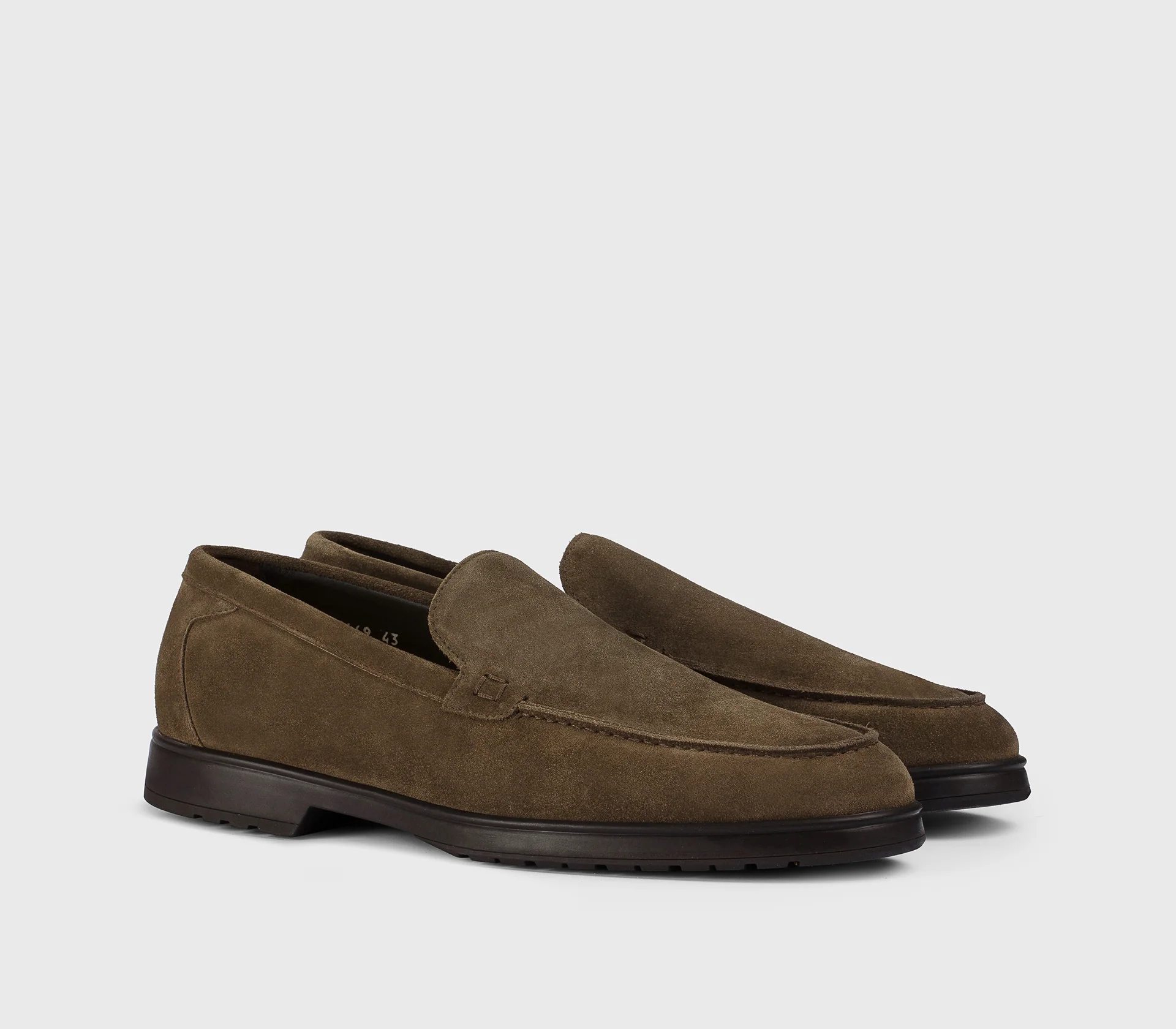 DU3469JEREUF009TC05 - Mocassino in suede marrone "havana" - Image 3
