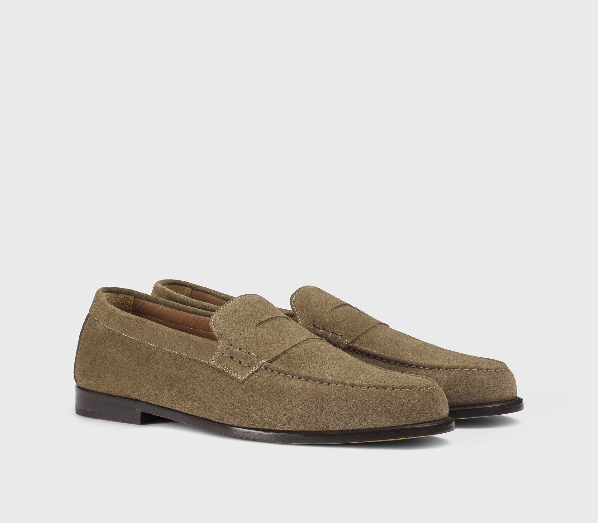 DU3397MARIUY009MV31 - Mocassino "Mario 50" in suede palude - Image 3