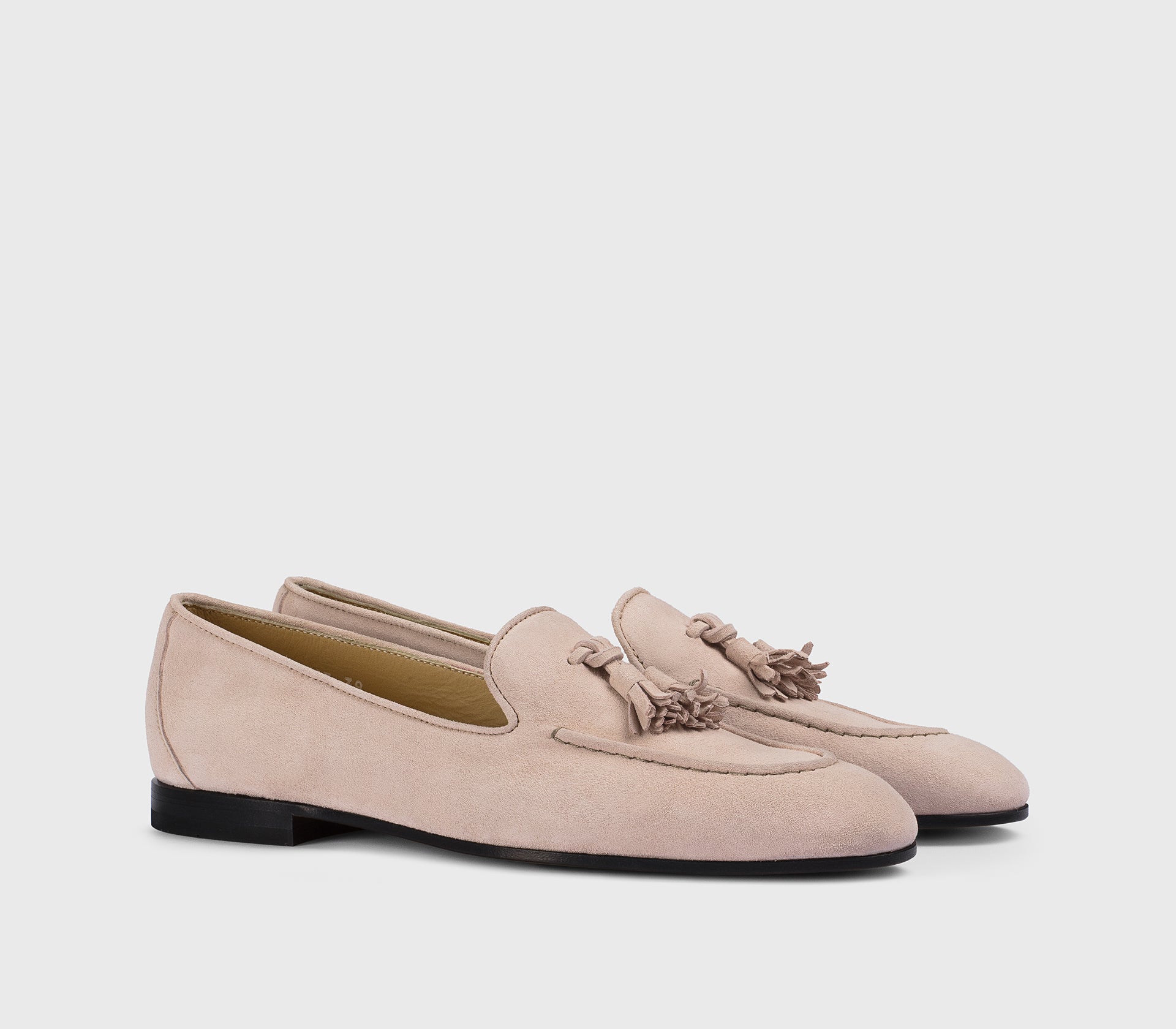 DD8313MEGNUF278NS07 - Mocassino con nappine in suede rosa "phard" - Image 3