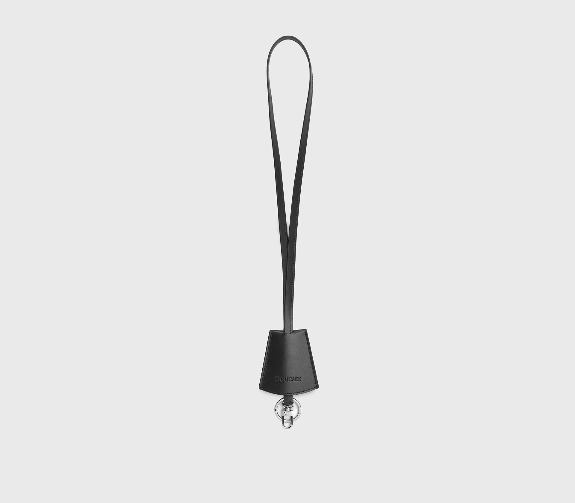 Portachiavi in pelle nero