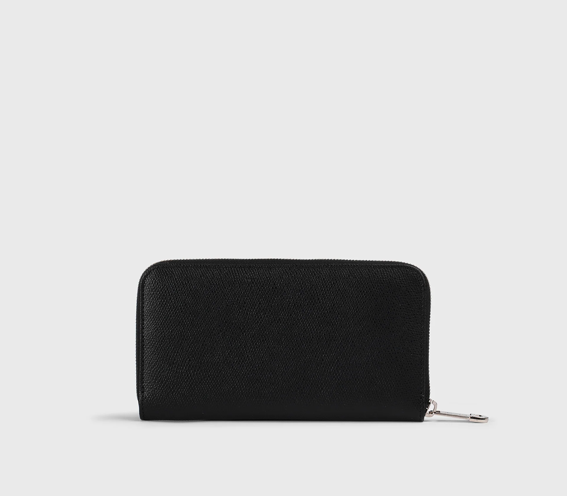 Portafoglio continental in pelle palmellata nero - Image 3