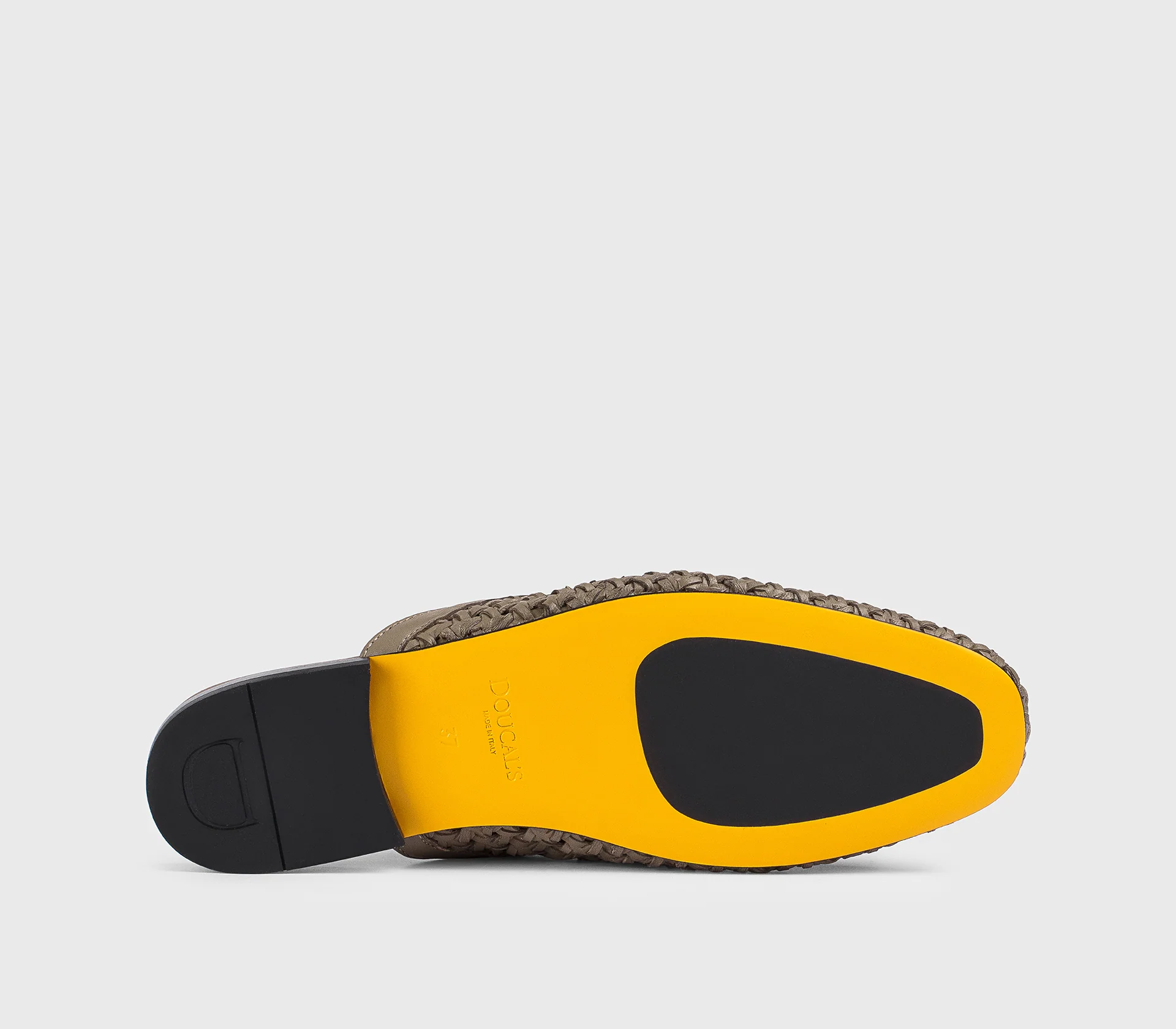 DD8873MAENUZ246NM20 - Sabot con accessorio in metallo in pelle traforata fango - Image 4