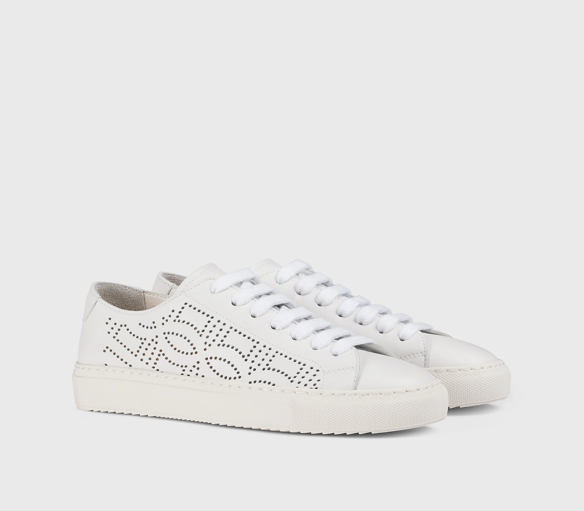 DD8900JESSUY279EW00 - Sneaker in pelle traforata bianca - Image 3