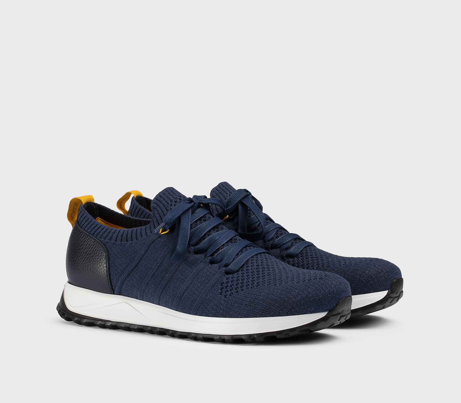DU3222SYDNPZ830NB00 - Sneaker in tessuto tecnico e pelle blu - Image 3