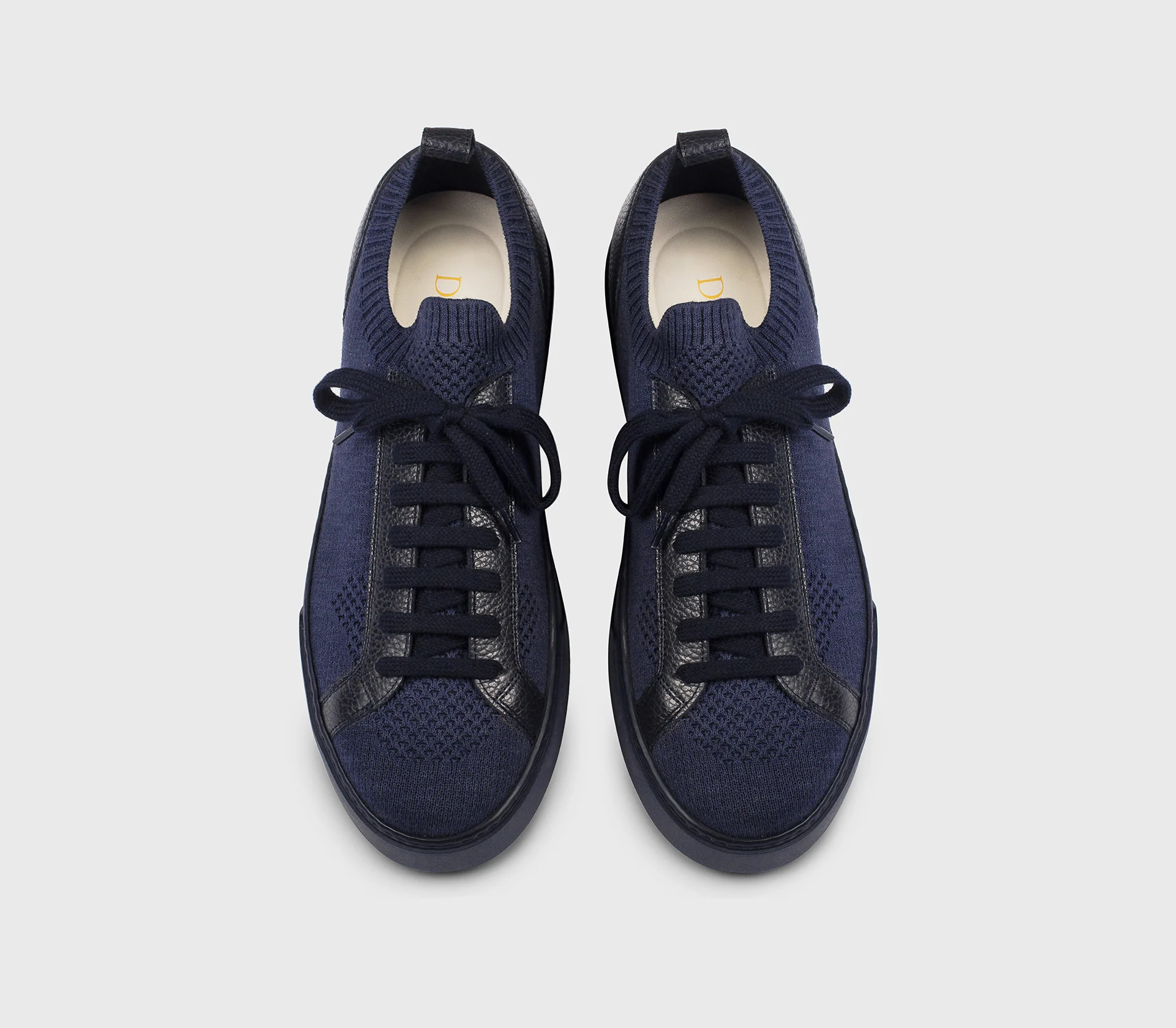 DU3381SPENPZ830BB00 - Sneaker in tessuto tecnico e pelle blu - Image 2
