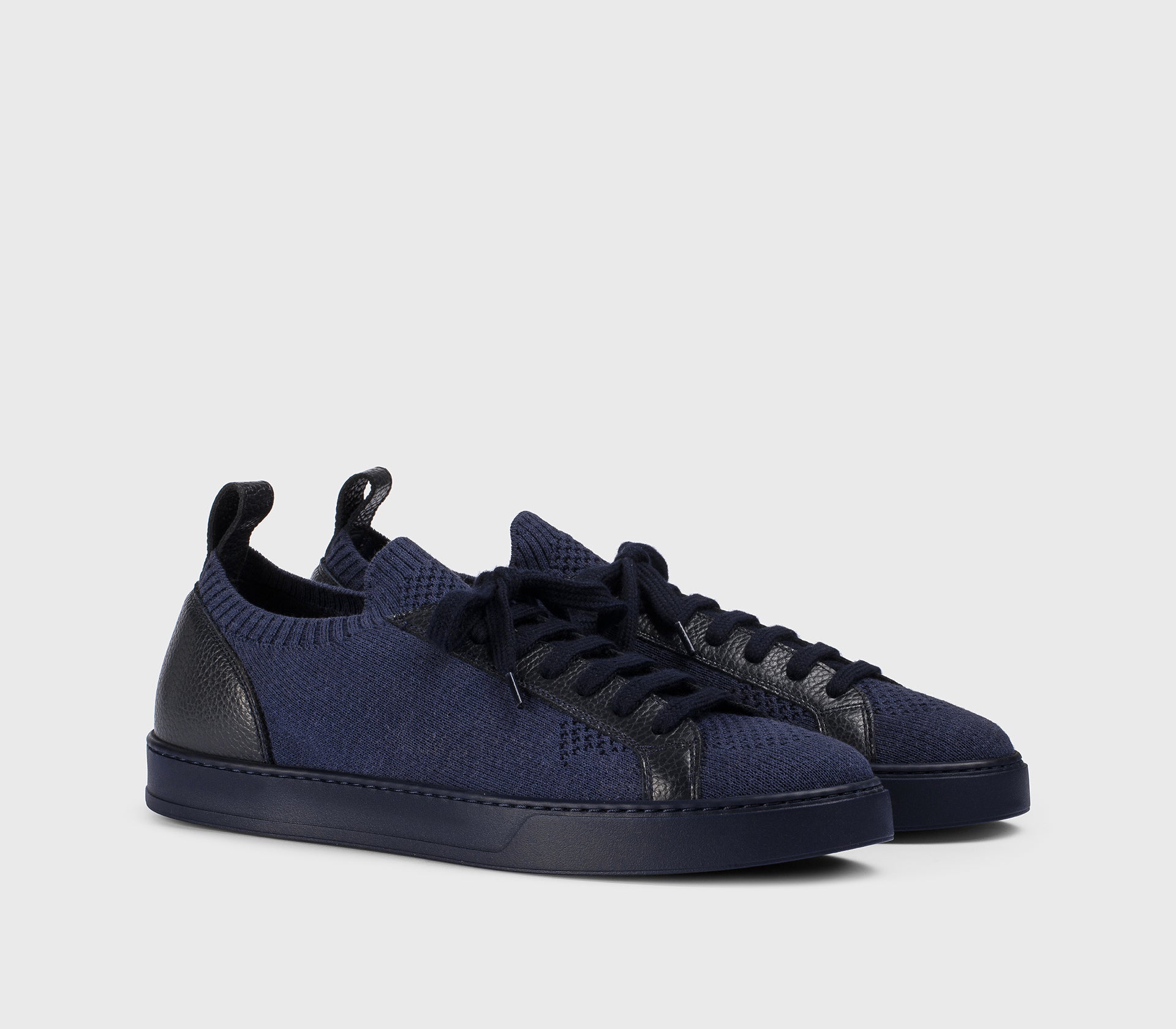 DU3381SPENPZ830BB00 - Sneaker in tessuto tecnico e pelle blu - Image 3