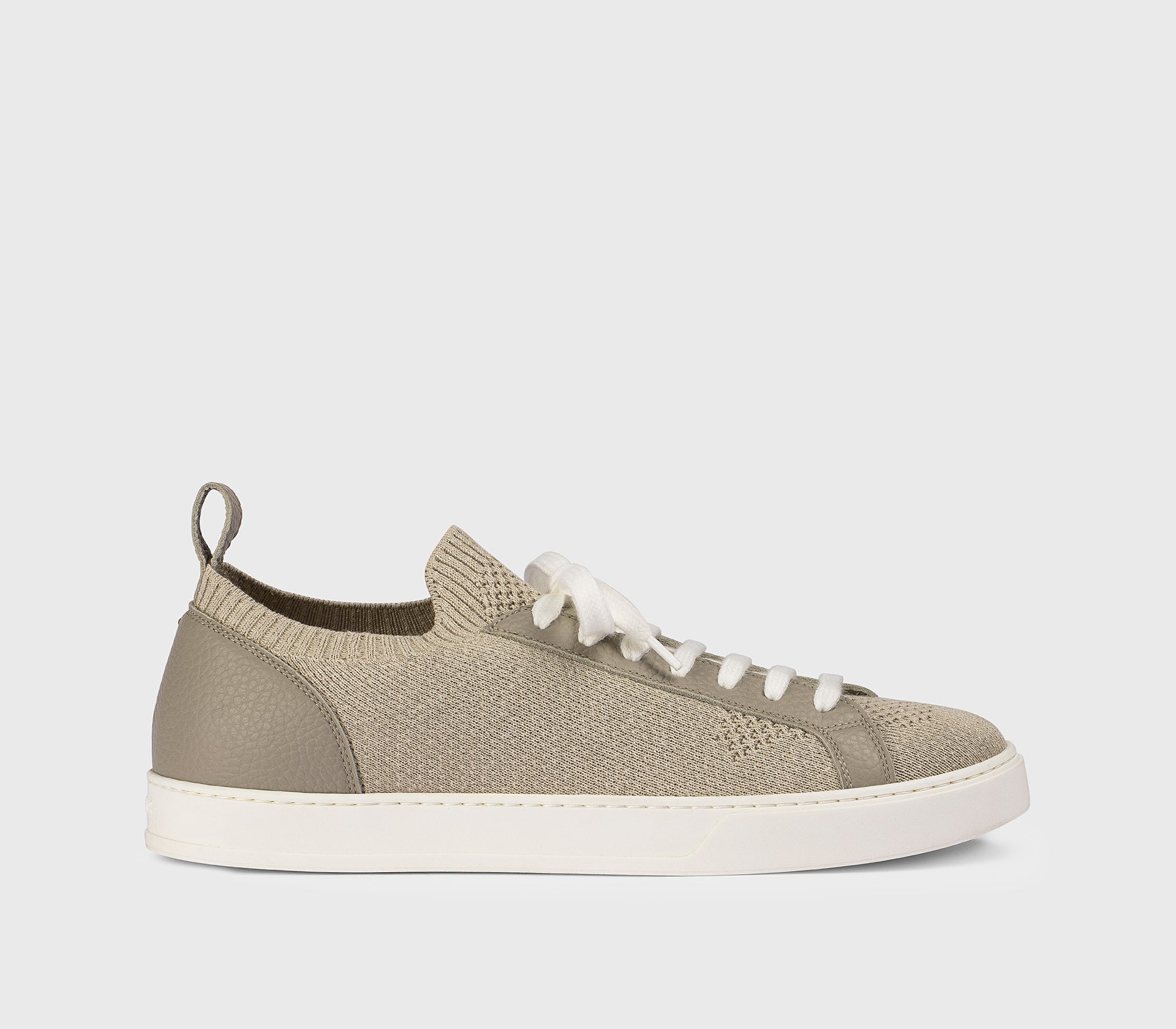 DU3381SPENPZ830EM05 - Sneaker in tessuto tecnico e pelle taupe