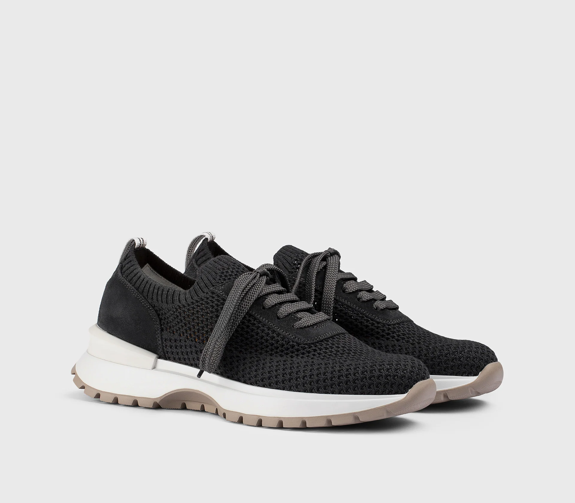 DD8765WHINPZ849SN02 - Sneaker in tessuto tecnico e suede "off black" - Image 3