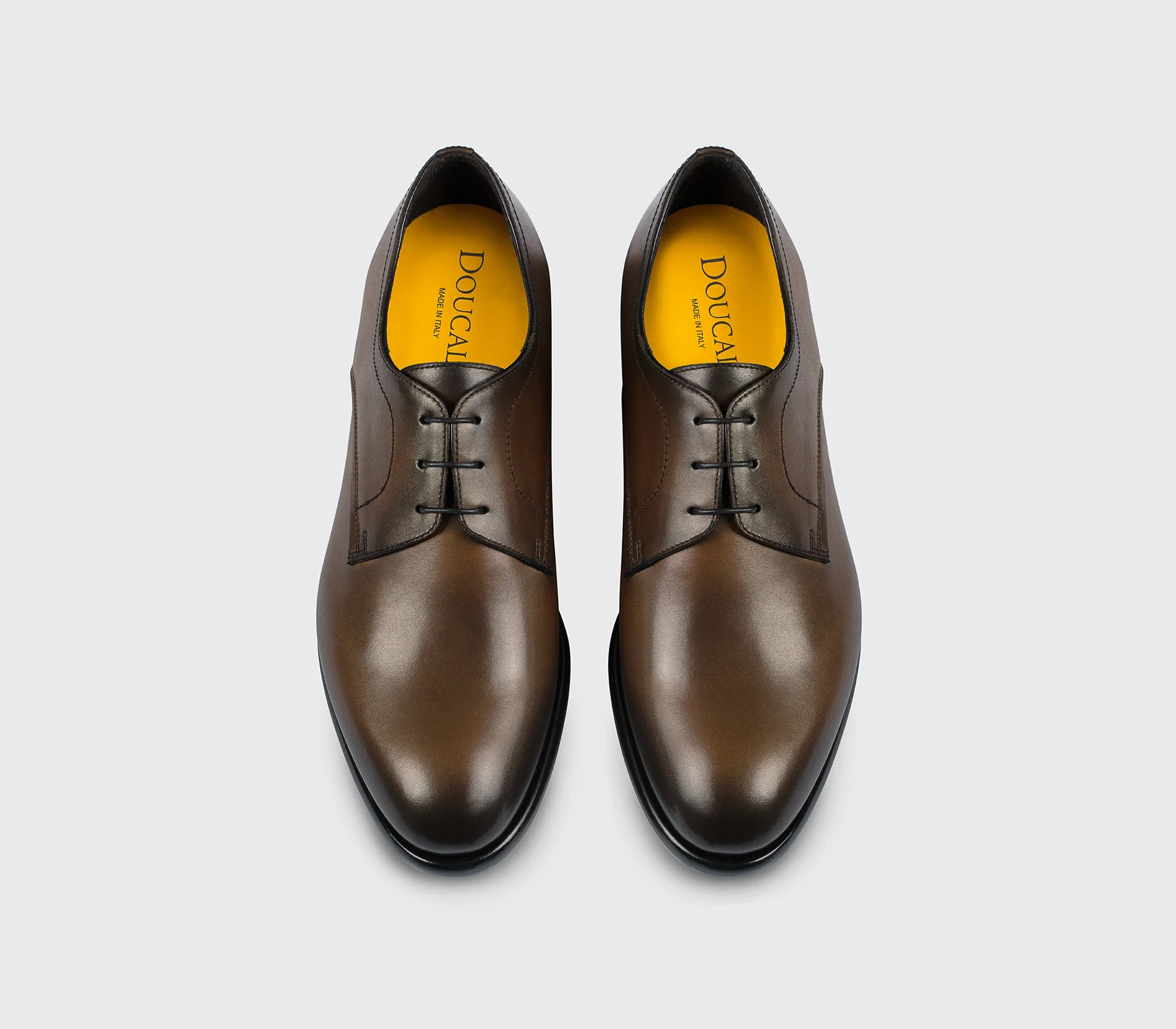 DU3550FREDUF159TM45 - Stringata in pelle marrone "wood" - Image 2